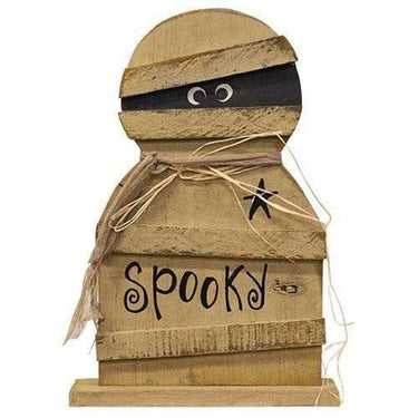 Wood Mummy on Base, 19.5